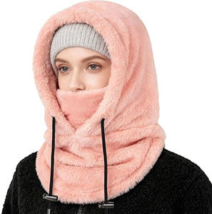 Masque facial en polaire chaud, cagoule de ski en polyester et élasthanne avec doublure polaire pour activités de plein air - Product Image 4