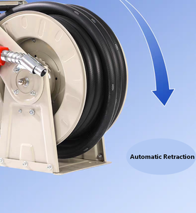 Enrouleur de <span class=keywords><strong>tuyau</strong></span> de carburant auto-rétractable Bernet de 1 pouce avec buse, 10 à 20 mètres, portable, pour distributeur de carburant - Product Image 2