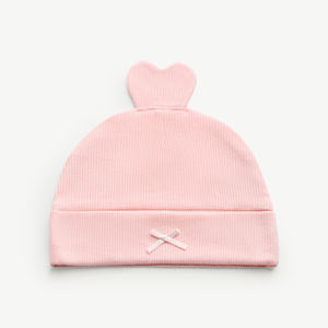 MAMACHERI Bonnet bébé en Lyocell et Spandex côtelé ultra-doux, écologique et respirant, pour nouveau-né fille, tricoté, ODM Vietnam 0-3M - Product Image 1