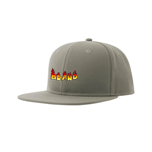 Premium Quality Custom 3D Embroidered logo Hand Embroidery 100% Cotton 6-panel <b>Man</b> Baseball <b>Cap</b> <b>Flat</b> Brim Solid Color Hip Hop - Product Image 3