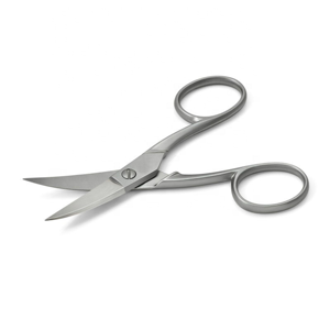 Ciseaux à ongles professionnels en acier inoxydable, lames courbées pointues et affûtées, outil de précision pour la coupe des sourcils et des poils du visage, outil de manucure - Product Image 1