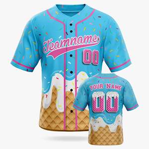 Maillot de baseball personnalisé pour homme, entièrement imprimé, respirant, de haute qualité, imprimé numériquement, vêtements de sport pour les États-Unis - Product Image 5