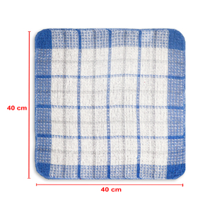 Chiffon de cuisine en coton gaufré teint en fil, 40x40cm, pour le nettoyage, prix usine. - Product Image 6