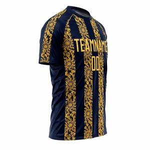 Maillots de football personnalisés par sublimation 100% polyester respirant à séchage rapide, uniformes d'équipe pour adultes, motif 3D, tissu 260g - Product Image 4