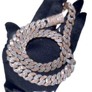 สร้อยเงิน925ประดับด้วยเพชรสเตอริ่ง18มม. สายโซ่สไตล์ฮิปฮอปใส่ได้ทั้งชายและหญิงประดับเพชรสีขาว - Product Image 1