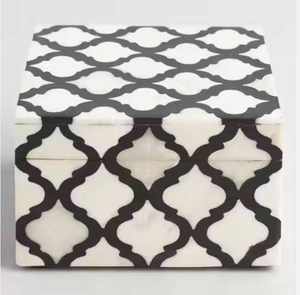 Caja de Joyería de Madera Hecha a Mano de Lujo con Incrustaciones de Hueso, Estuche de Almacenamiento Decorativo Premium para Mujer, Impresión de Logotipo Personalizado, Caja de Regalo al por Mayor - Product Image 3