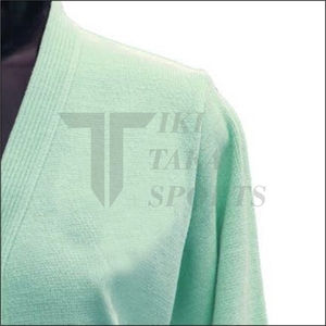 Tiki Taka Sports Cardigan unisexe décontracté à manches longues en tricot surdimensionné à col en V avec dentelle, design patchwork personnalisé pour l'automne et l'hiver - Product Image 5