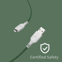 Câble de chargeur USB mobile pour iPhone avec conducteurs en cuivre pur pour iPhone, iPad et ordinateur