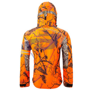 Vestes de chasse orange pour hommes, camouflage haute visibilité, respirantes, imperméables, coupe-vent, pour l'hiver, unisexes - Product Image 2