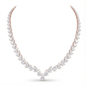 สร้อยคอเพชรทรงลูกแพร์ Atelier - ทอง 9k, 14k, 18k - Product Image 4