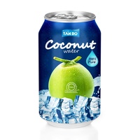 100% boisson à l'eau de coco fraîche 330ml en aluminium peut produire OEM un fabricant leader du Vietnam-Échantillons gratuits