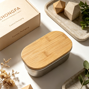 Tarro de Almacenamiento de Metal Pintado Estilo Antiguo con Tapa de Bambú para Café, Té, Azúcar, Especias y Alimentos, 100 ml, Ecológico, Biodegradable, Personalizable - Product Image 5