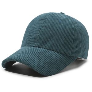 Freandy Sports Premium <b>Corduroy</b> Baseball <b>Cap</b> Unisex 6-Panel Solid Beige Casual Hat for Adults Spring Autumn - Product Image 2
