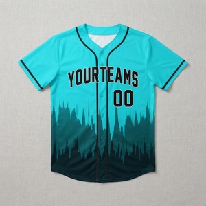 เสื้อเบสบอลแบบกำหนดเองของทีมคุณ พิมพ์ลายแบบ Sublimation ระบายเหงื่อได้ดี ผลิตจากโพลีเอสเตอร์ 100% คอวี แขนสั้น ทรงปกติ ใส่ได้ทั้งชายและหญิง ไซส์พลัส - Product Image 1