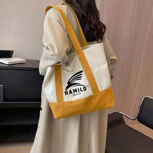 Sac fourre-tout en toile personnalisé écologique avec logo numérique/soyeux/par transfert thermique/broderie – Cadeau d'entreprise promotionnel, taille personnalisable - Product Image 4