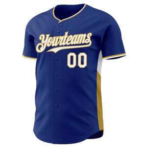 Maillot de baseball bleu or le mieux noté, en tissu mesh performant, personnalisation de la marque d'équipe, production rapide, qualité export, vêtements de sport - Product Image 2
