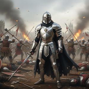 Armadura medieval de la mejor calidad, tipo Sugarloaf, en acero dulce de calibre 18, con acabado pulido, tamaño completo, aproximadamente 7 pies, con acabado pulido. - Product Image 3