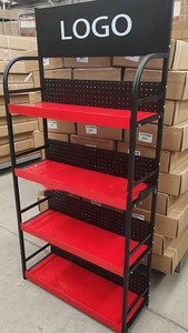 Single-Sided Heavy Duty Industrial Vertical Metal Auto Parts Motor <b>Engine</b> Body Rack Display <b>Stand</b> 100mm - Product Image 2