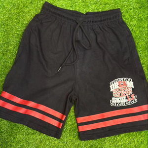 Shorts pour hommes en coton de qualité supérieure, séchage rapide, style streetwear, design rayé, impression sérigraphique - Product Image 1
