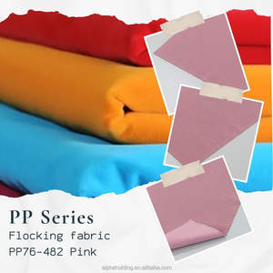 Tela de flocado Pigpell de rayón con reverso tejido de 54" x 70Y para embalaje de joyería PP76-482 Rosa - Product Image 2