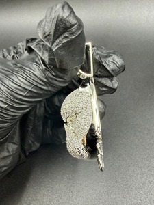 Pendentif animal avec incrustation de diamants ronds micro-sertis, style hip-hop, charme unisexe, cadeau - Product Image 3