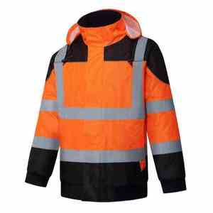 2026 Custom <b>High</b> <b>Visibility</b> Flame-Retardant Waterproof <b>Softshell</b> Safety <b>Jacket</b> for Men Winter Outdoor Workwear - Product Image 4