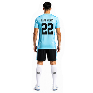 Venta al por Mayor de Camisetas de Fútbol para Hombre de Diseño Reciente y Alta Calidad, Secado Rápido, 100% Poliéster, Servicio OEM, Impresión por Transferencia de Calor - Product Image 6