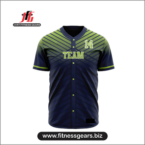 เสื้อเบสบอลแบบติดกระดุม กางเกงขาสั้น ชุดยูนิฟอร์มเบสบอลแบบสั่งทำพิเศษสำหรับผู้ชาย - Product Image 2