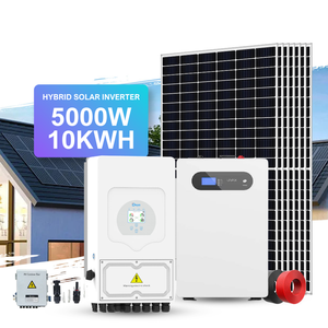 Sistema Híbrido de Energía <span class=keywords><strong>Solar</strong></span> de 5000W, Inversor Monofásico Deye, Batería LifePO4 de 10KWH, Panel <span class=keywords><strong>Solar</strong></span> para Uso Doméstico - Product Image 1
