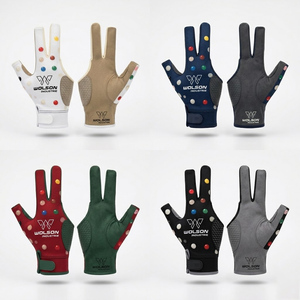 Gants de snooker professionnels, glisse fluide, respirants, en polyester/lycra, design portable à trois doigts, pour un usage unisexe - Product Image 3