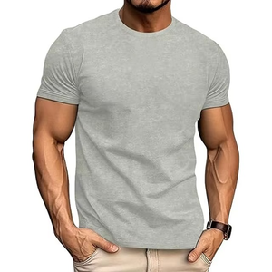 T-shirt personnalisé pour homme, coupe oversize, en polyester, manches courtes, logo imprimé sur le devant, anti-rétrécissement, tissu 220g – Grandes tailles, coupe ample - Product Image 1