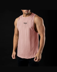 <b>Men's</b> <b>White</b> Sleeveless Tank Top With Black Pocket O-Neck Casual Style 100% Cotton Knitted Fit <b>Men</b> Contrast Binding Tank Tops - Product Image 3