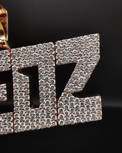 Colgante de Letra Dvars de Plata de Ley con Moissanita y Diamantes, Chapado en Oro de 18K y Rodio, Engaste de Garra, Micro Pavé, Estilo Hip Hop, para Hombre - Product Image 3