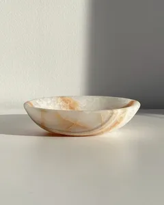 Cuenco de piedra sólida, duradero, de piedra natural, de larga duración, decorativo, reutilizable, sostenible para el hogar, precio al por mayor - Product Image 5