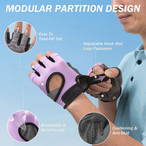 <b>Weight</b> Lifting Gym Gloves for Exercise Workout <b>Weight</b> Lifting Cycling And Half Finger Wholesale Protection Gym Gloves Training - Product Image 3