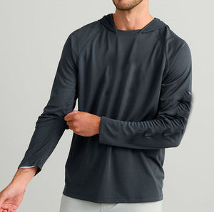 Camiseta de pesca con protección UV, transpirable, de poliéster, de manga larga, ropa de pesca, camiseta de pesca personalizada OEM. - Product Image 1