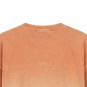 T-shirt oversize délavé au soleil pour femme, en coton doux, col rond, décontracté, mode quotidienne, t-shirt en coton délavé au soleil - Product Image 4