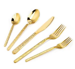 Ensemble de couverts élégants en acier inoxydable (cuillère, fourchette, couteau) pour la maison moderne et le service de restaurant - Product Image 2
