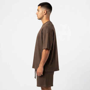 Casual <b>Twin</b> <b>Set</b> Printed Knitted T Shirt Shorts Breathable Cotton Wholesale Summer Mens Sports Casual <b>Twin</b> <b>Set</b> Printed Knitted - Product Image 6