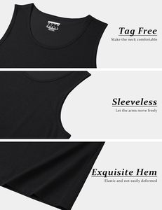 เสื้อกล้ามออกกำลังกายผู้ชาย ผ้าคอตตอนผสม น้ำหนักเบา เหมาะสำหรับฟิตเนส วิ่ง และเล่นกีฬา - Product Image 5