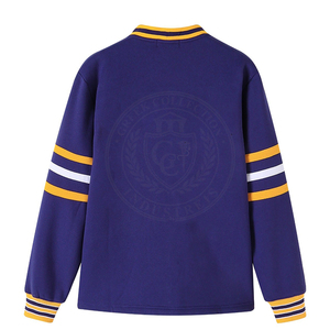 Cárdigan de punto Sigma para mujer, suéter de manga larga de algodón y forro polar con bordado griego, logo SGR, cuello en V, estilo universitario. - Product Image 2
