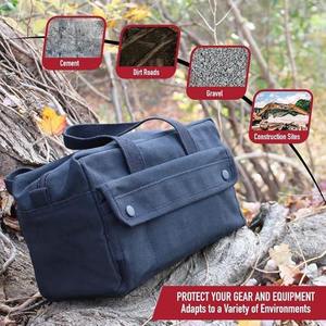OEM Durable <b>Tool</b> <b>Bag</b> Multi Pockets with Shoulder Strap Reinforced Base Customized <b>Bag</b> Multiple Compartments Vietnam - Product Image 5