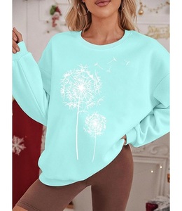 Nueva Colección Sudadera de Algodón para Mujer, de Lujo, Manga Larga, Cuello Caído, Estampada, Cómoda, Casual, Invierno, Personalizada por Delante - Product Image 5