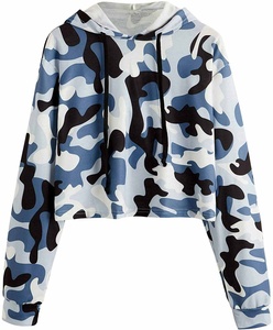 Sudadera corta con capucha para mujer, diseño casual con sublimación completa, calidad premium, el mejor diseño, transpirable. - Product Image 2