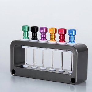 Kit de Destornilladores Manuales para Implantes Dentales Surtechs de Alta Calidad, 6 Piezas, Herramientas para Laboratorio Dental, Destornillador Hexagonal con Soporte - Product Image 2
