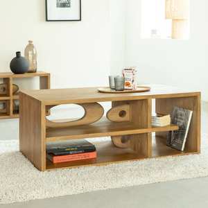 Mesa de centro de diseño Vandana Nimbus Grand en madera de mango - Product Image 1