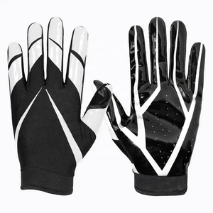 Professional Football <b>Gloves</b> | Minimalist Stealth All-Black Textured Design | Direct Factory Price - Product Image 2