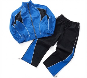 Conjunto Deportivo para Hombre, Estilo Urbano, con Capucha, Resistente al Viento, 100% Nailon, Chaqueta con Cierre y Pantalones Largos, Ligero, Color Sólido, Casual - Product Image 6
