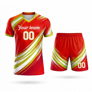 Vêtements de sport grande taille, été, séchage rapide, ensembles imprimés numériquement, prix de gros, qualité personnalisée, logo unisexe, 100% polyester 240g - Product Image 4