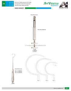 A-1 VERITAS Demel Bone Wire Guide en acier inoxydable, instrument chirurgical orthopédique réutilisable pour la chirurgie osseuse |   porte-aiguille - Product Image 6